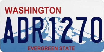 WA license plate ADR1270