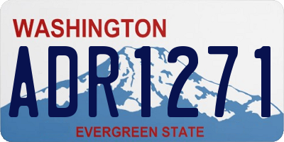 WA license plate ADR1271