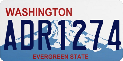 WA license plate ADR1274