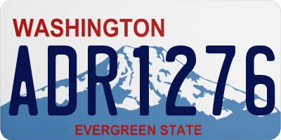 WA license plate ADR1276