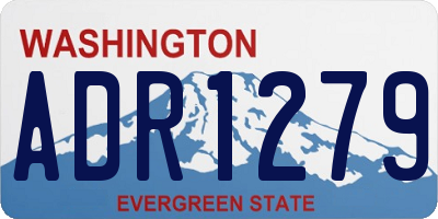 WA license plate ADR1279