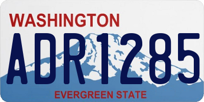 WA license plate ADR1285