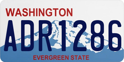 WA license plate ADR1286