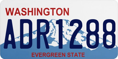 WA license plate ADR1288