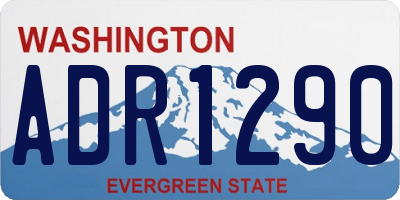 WA license plate ADR1290