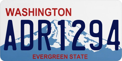 WA license plate ADR1294