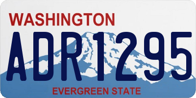 WA license plate ADR1295