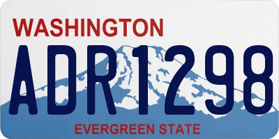 WA license plate ADR1298