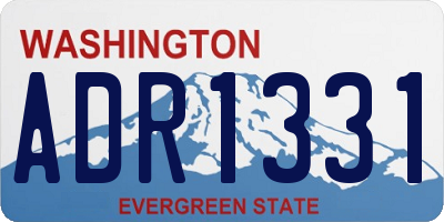 WA license plate ADR1331