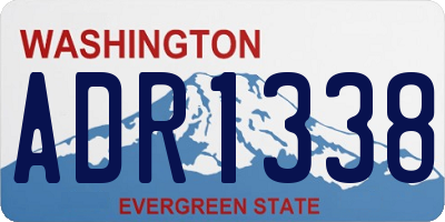 WA license plate ADR1338