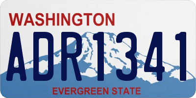WA license plate ADR1341