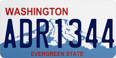 WA license plate ADR1344