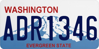 WA license plate ADR1346