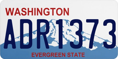 WA license plate ADR1373