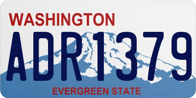 WA license plate ADR1379