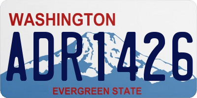 WA license plate ADR1426