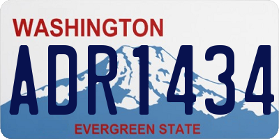 WA license plate ADR1434