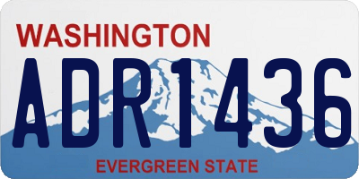 WA license plate ADR1436