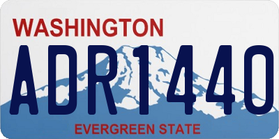 WA license plate ADR1440