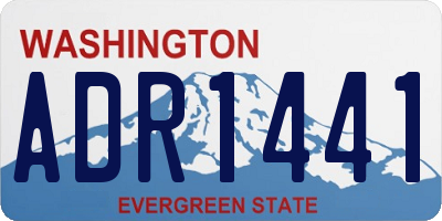 WA license plate ADR1441