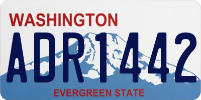 WA license plate ADR1442