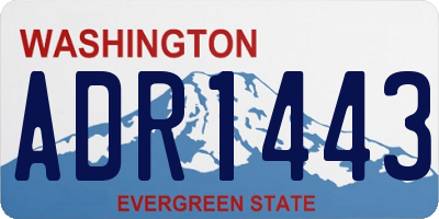 WA license plate ADR1443