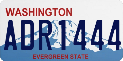 WA license plate ADR1444