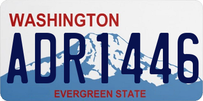 WA license plate ADR1446