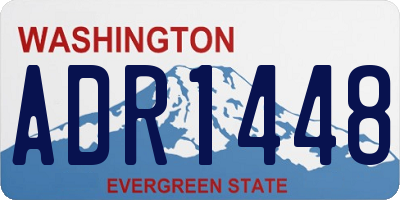 WA license plate ADR1448