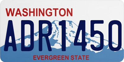 WA license plate ADR1450
