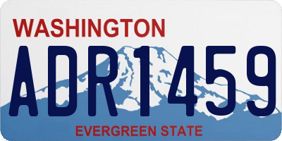 WA license plate ADR1459