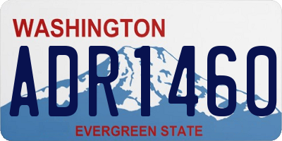 WA license plate ADR1460