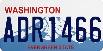 WA license plate ADR1466