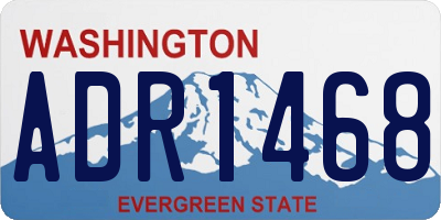 WA license plate ADR1468