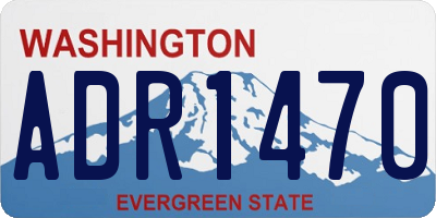 WA license plate ADR1470