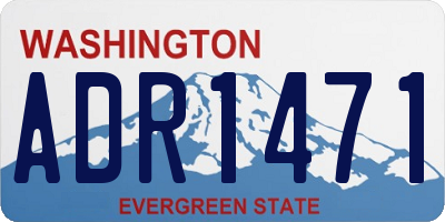 WA license plate ADR1471