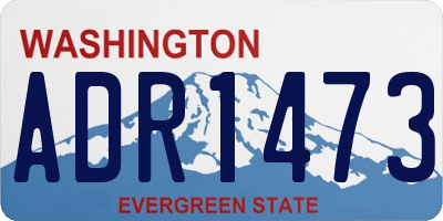 WA license plate ADR1473