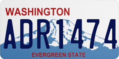 WA license plate ADR1474