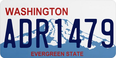 WA license plate ADR1479