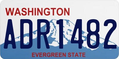 WA license plate ADR1482