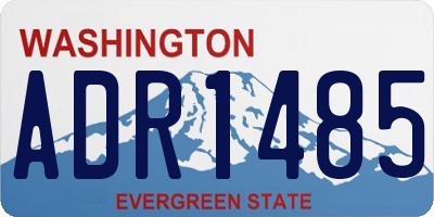 WA license plate ADR1485
