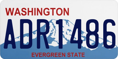 WA license plate ADR1486