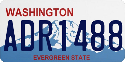 WA license plate ADR1488