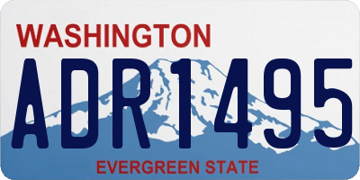 WA license plate ADR1495