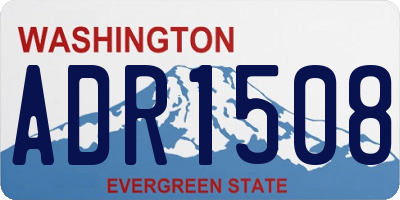 WA license plate ADR1508