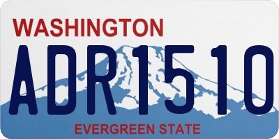 WA license plate ADR1510