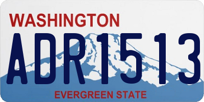 WA license plate ADR1513