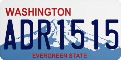 WA license plate ADR1515
