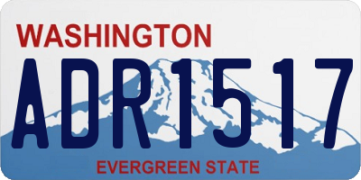 WA license plate ADR1517