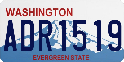 WA license plate ADR1519